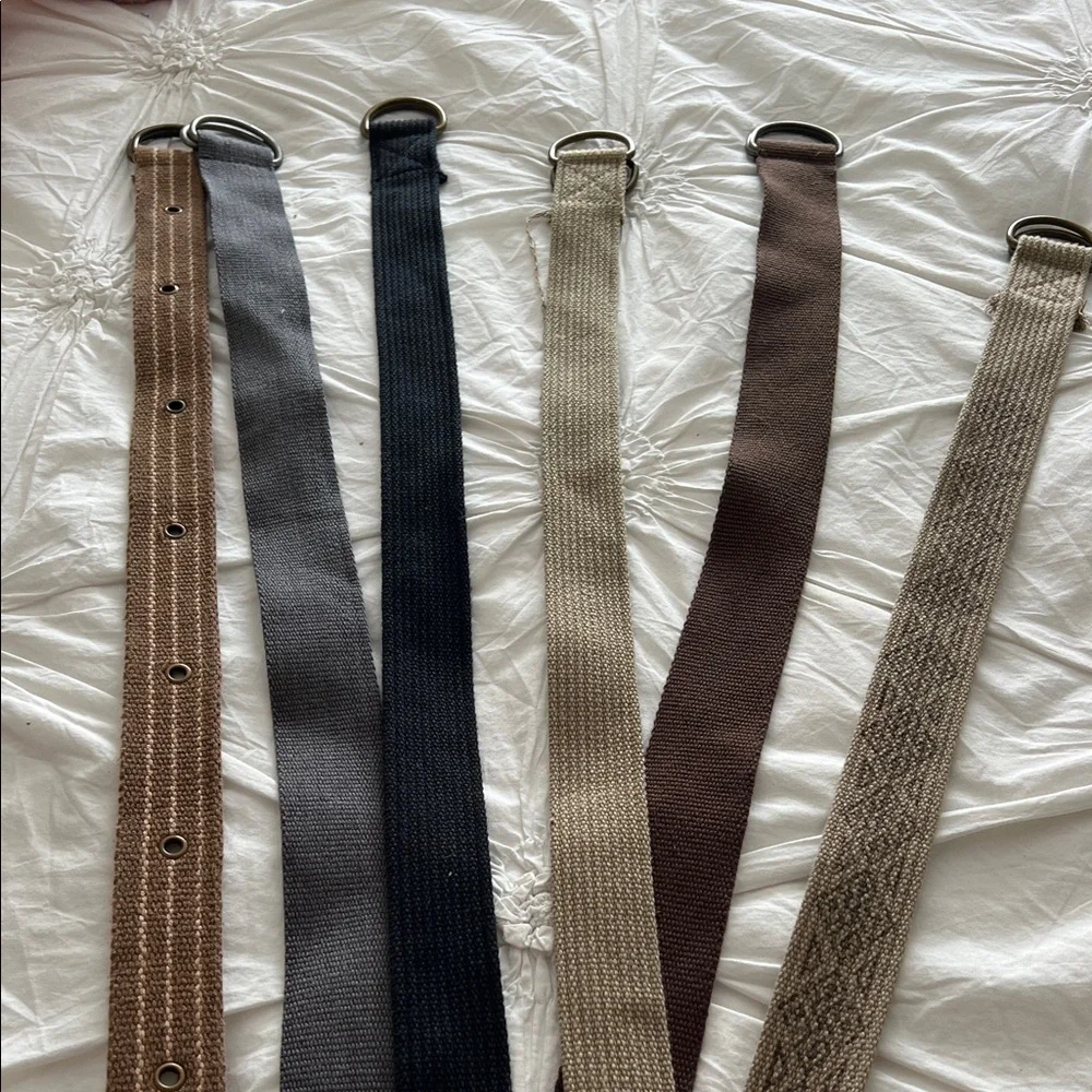 Men's Multi-Color Belt Set